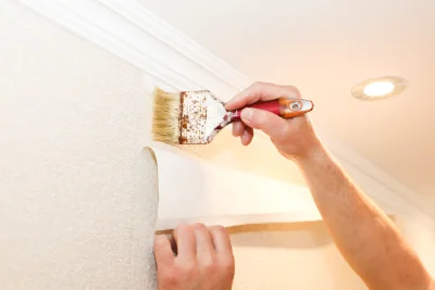 Pose de papier peint à Triors — revêtements muraux et toiles de verre